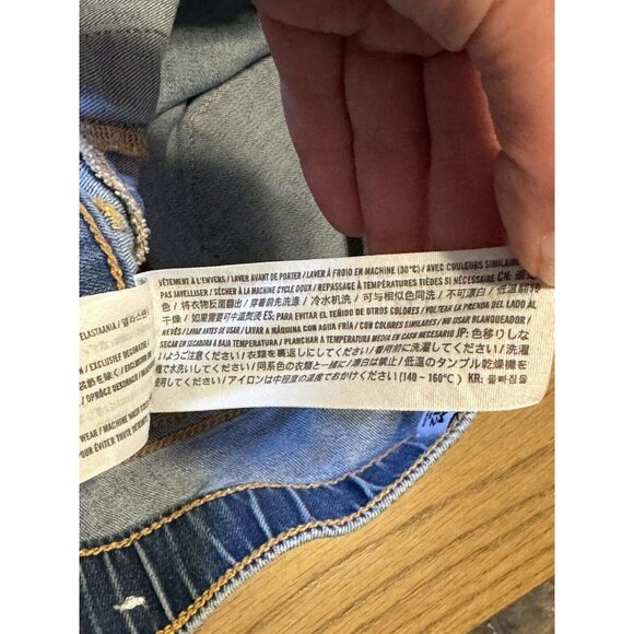 Abercrombie Kids Mid‎ Rise Pull On Jean Legging Blue Girls Size Slim 11/12 Youth - Picture 10 of 14